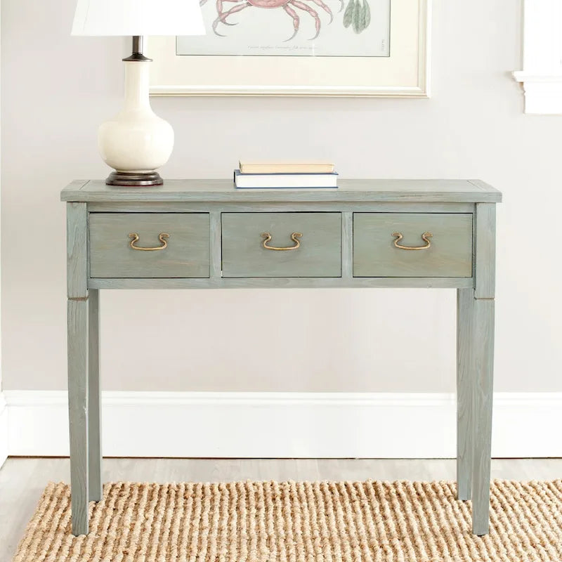 SAFAVIEH Marleine Antiqued Grey Console Table - 39.4  x 14.2  x 31.7  - 39Wx14Dx32H