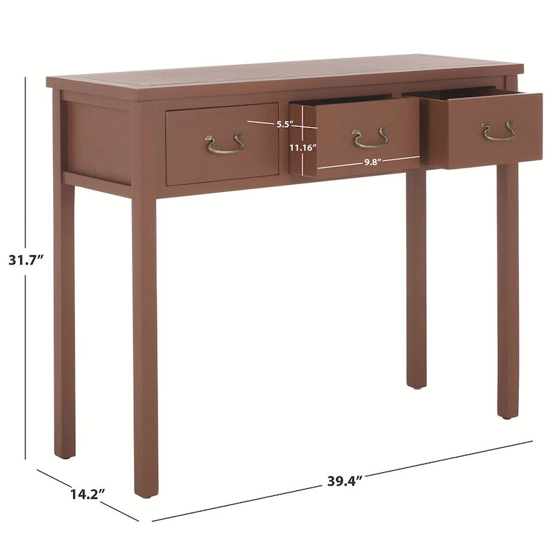 SAFAVIEH Marleine Antiqued Grey Console Table - 39.4  x 14.2  x 31.7  - 39Wx14Dx32H