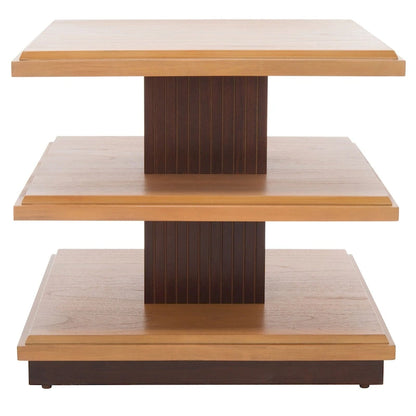 SAFAVIEH Ava 2-Shelf Accent Table - 24  L x 24  D x 21  H - 24Wx24Dx21H