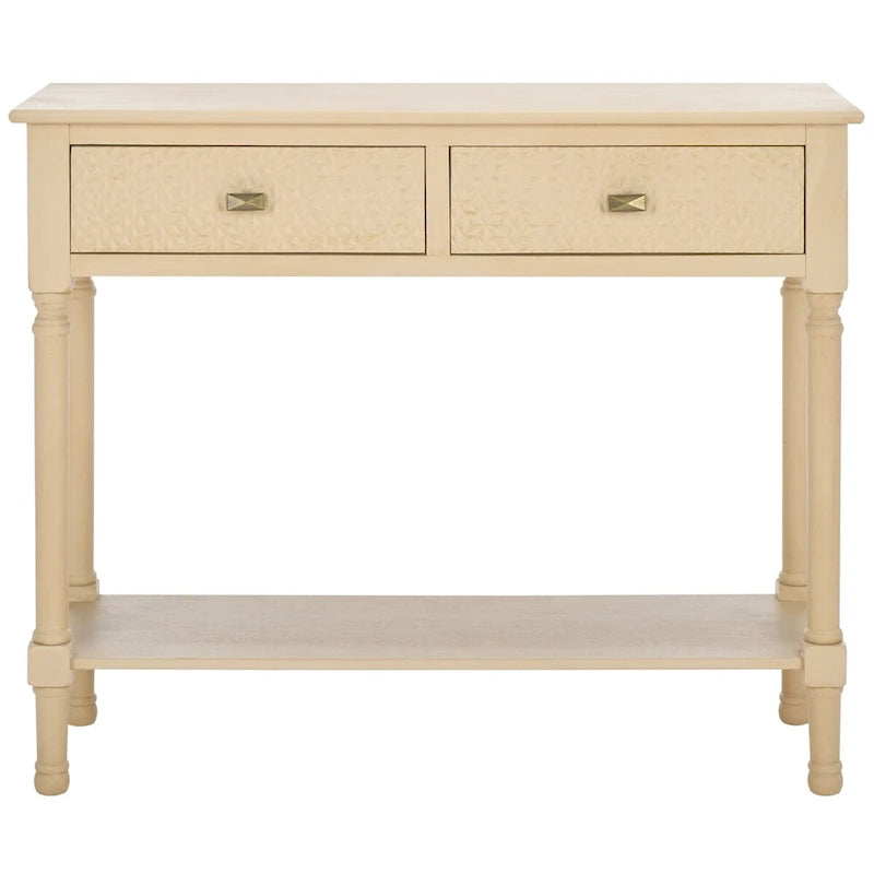 SAFAVIEH Salina 2-Drawer Console Table - 35.5  W x 13  L x 29.5  H - 36Wx13Dx30H