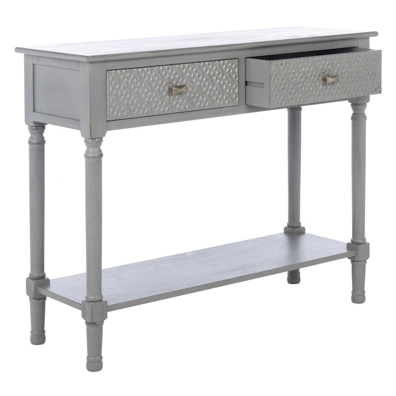 SAFAVIEH Salina 2-Drawer Console Table - 35.5  W x 13  L x 29.5  H - 36Wx13Dx30H