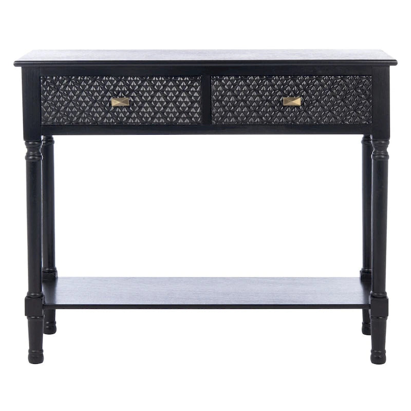 SAFAVIEH Salina 2-Drawer Console Table - 35.5  W x 13  L x 29.5  H - 36Wx13Dx30H