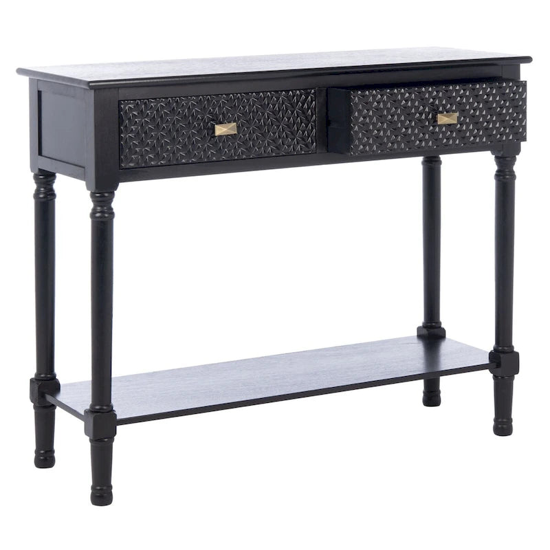 SAFAVIEH Salina 2-Drawer Console Table - 35.5  W x 13  L x 29.5  H - 36Wx13Dx30H