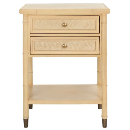 SAFAVIEH Dessa 2-Drawer 1-Shelf Accent Table. - 21  W x 18  D x 27  H - 21Wx18Dx27H