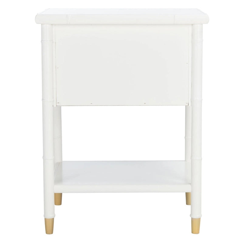 SAFAVIEH Dessa 2-Drawer 1-Shelf Accent Table. - 21  W x 18  D x 27  H - 21Wx18Dx27H