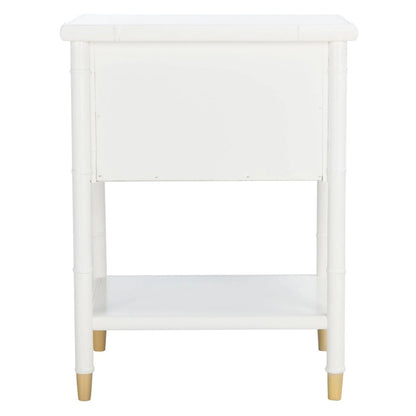 SAFAVIEH Dessa 2-Drawer 1-Shelf Accent Table. - 21  W x 18  D x 27  H - 21Wx18Dx27H