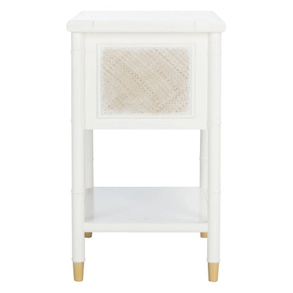 SAFAVIEH Dessa 2-Drawer 1-Shelf Accent Table. - 21  W x 18  D x 27  H - 21Wx18Dx27H