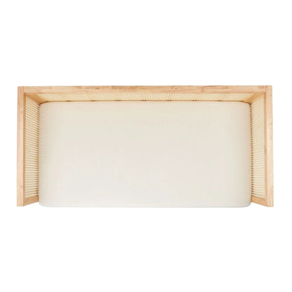 SAFAVIEH Mandie Rattan Sofa - 29  W x 62  D x 30  H - 29Wx62Dx29H