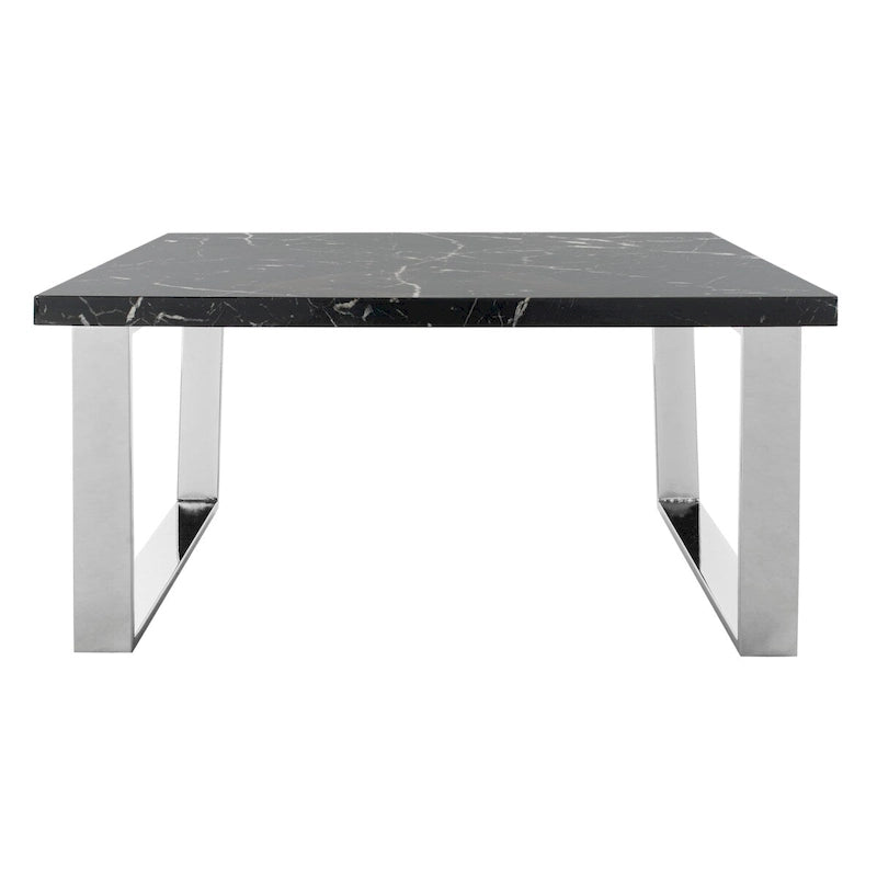 SAFAVIEH Bea Black/ Brass Square Coffee Table - 31.5  x 31.5  x 15.8  - 32Wx32Dx16H