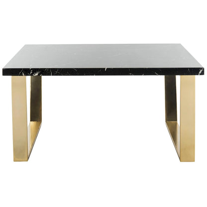 SAFAVIEH Bea Black/ Brass Square Coffee Table - 31.5  x 31.5  x 15.8  - 32Wx32Dx16H