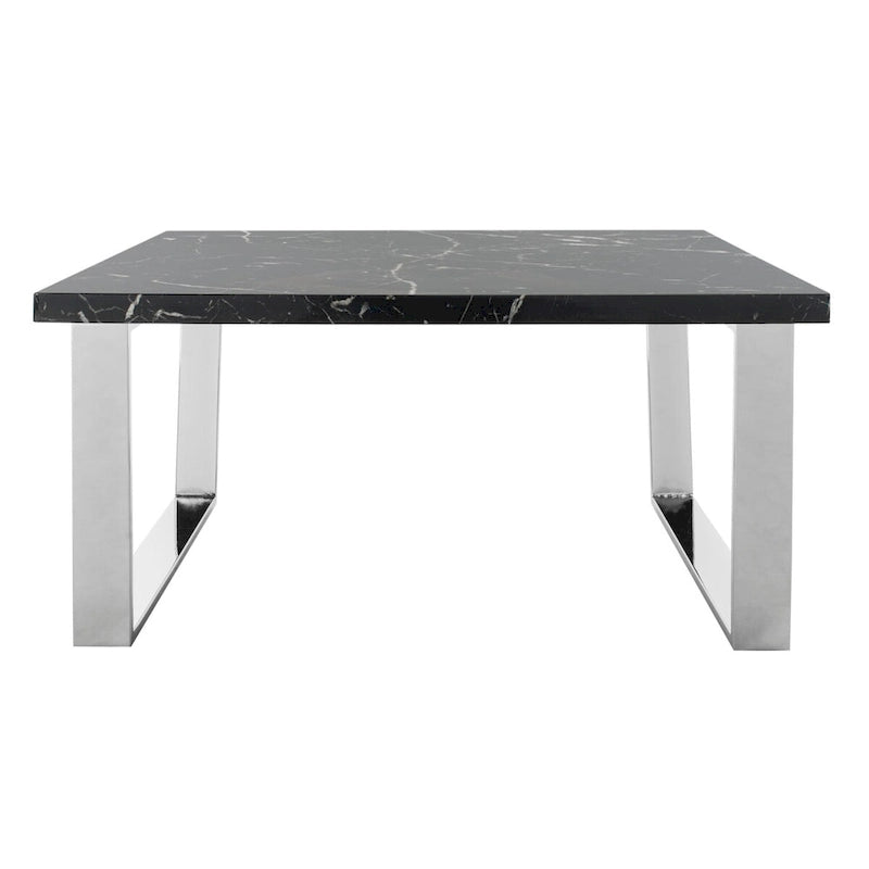SAFAVIEH Bea Black/ Brass Square Coffee Table - 31.5  x 31.5  x 15.8  - 32Wx32Dx16H