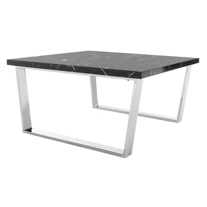 SAFAVIEH Bea Black/ Brass Square Coffee Table - 31.5  x 31.5  x 15.8  - 32Wx32Dx16H