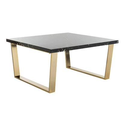 SAFAVIEH Bea Black/ Brass Square Coffee Table - 31.5  x 31.5  x 15.8  - 32Wx32Dx16H