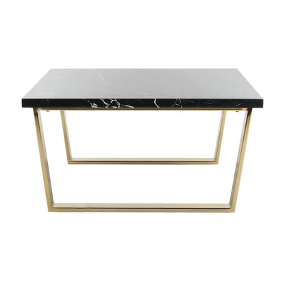 SAFAVIEH Bea Black/ Brass Square Coffee Table - 31.5  x 31.5  x 15.8  - 32Wx32Dx16H