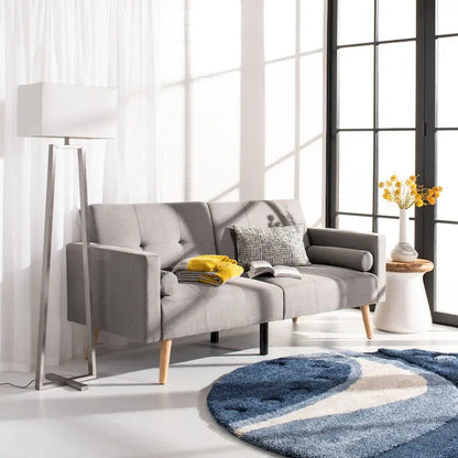 SAFAVIEH Tamekia Foldable Futon Bed with Pillow - 74.8  x 31.9  x 34.7 