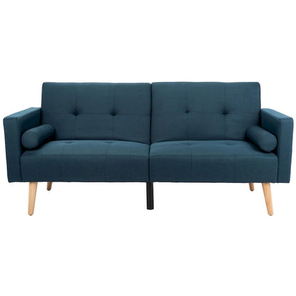 SAFAVIEH Tamekia Foldable Futon Bed with Pillow - 74.8  x 31.9  x 34.7