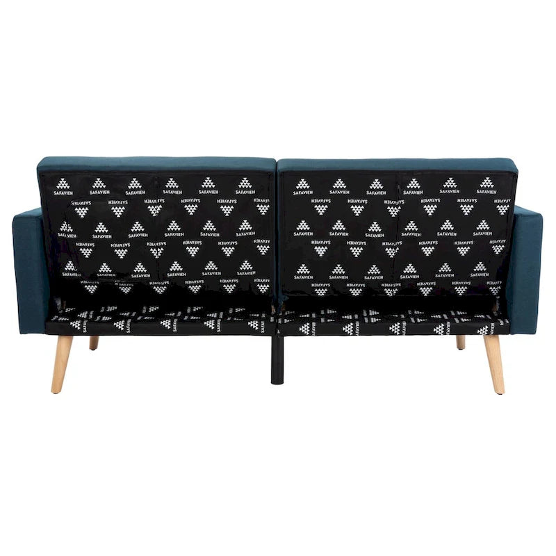 SAFAVIEH Tamekia Foldable Futon Bed with Pillow - 74.8  x 31.9  x 34.7