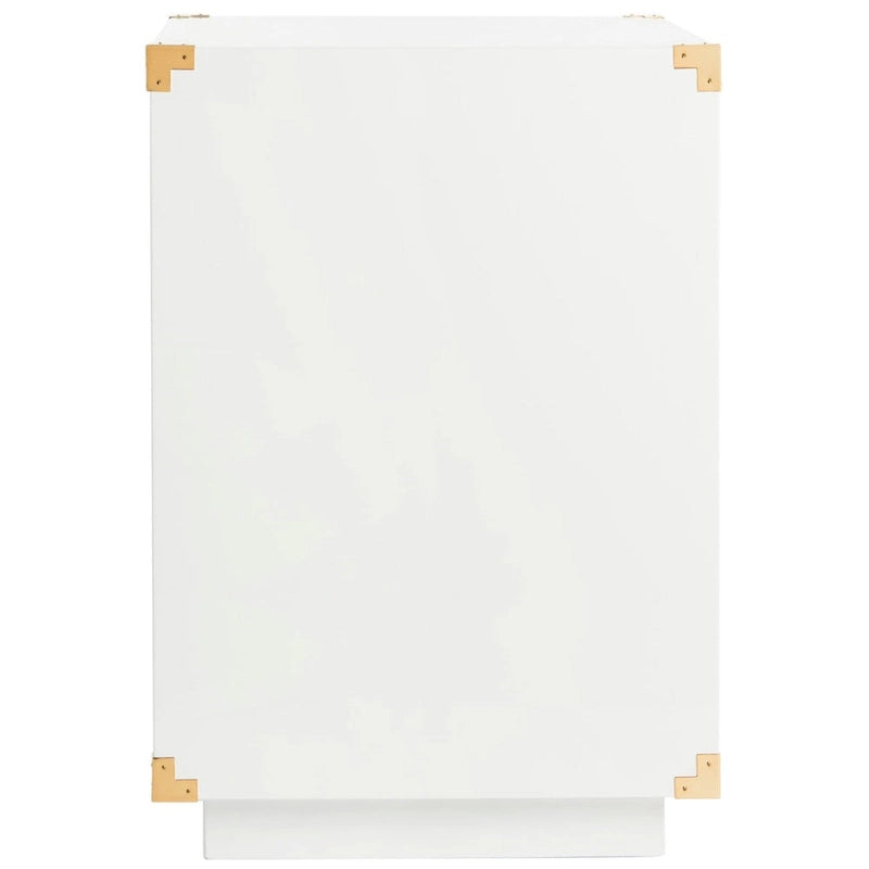 SAFAVIEH Couture Gilberte Lacquer Side Table - 24 In W x 18 In D x 26 In H - 24Wx18Dx26H