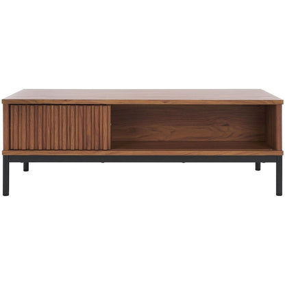 SAFAVIEH Tamayo 2-Door Storage Coffee Table - 43.7 In. W x 21.5 In. D x 15.4 In. H - 44Wx21Dx15H