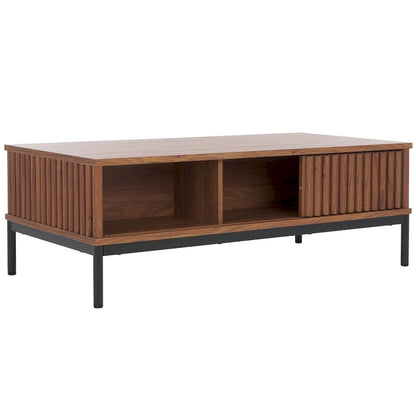 SAFAVIEH Tamayo 2-Door Storage Coffee Table - 43.7 In. W x 21.5 In. D x 15.4 In. H - 44Wx21Dx15H
