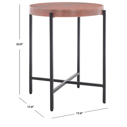 SAFAVIEH Azula Stone Top Accent Table