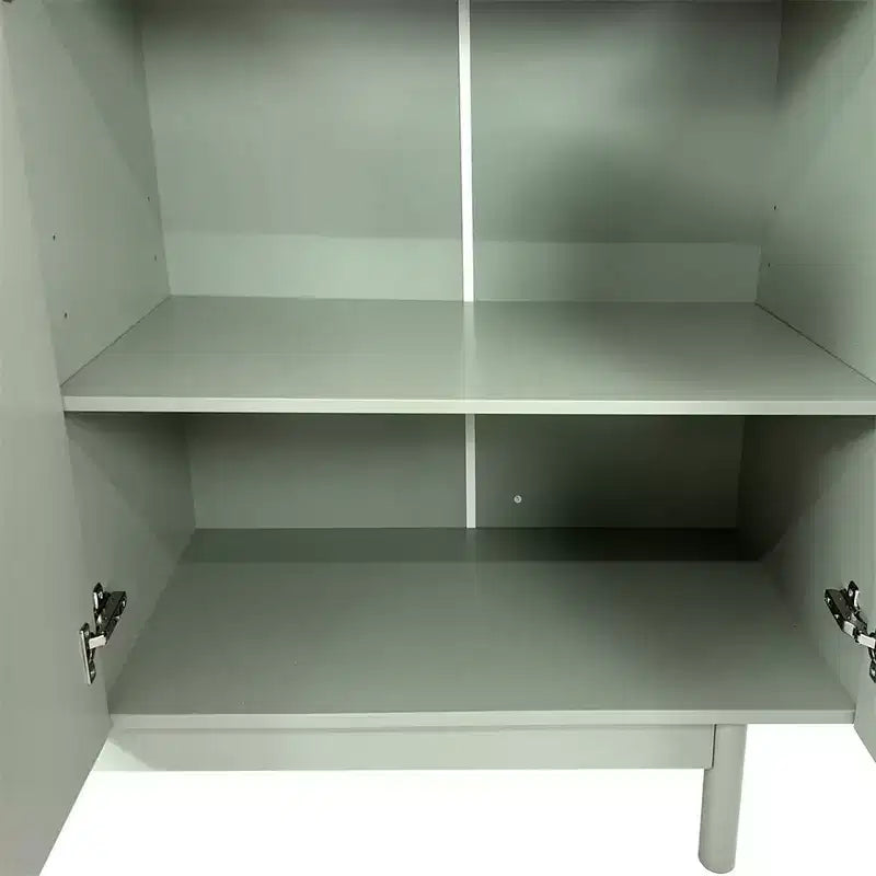 Credenza a Buffet, Mobile Contenitore Moderno da Cucina con 4 Ante e Ripiani Regolabili, Credenza in Legno per Ingresso e Soggiorno