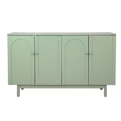 Credenza a Buffet, Mobile Contenitore Moderno da Cucina con 4 Ante e Ripiani Regolabili, Credenza in Legno per Ingresso e Soggiorno