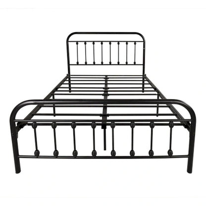 Full Metal Platform Bed Frame with Headboard