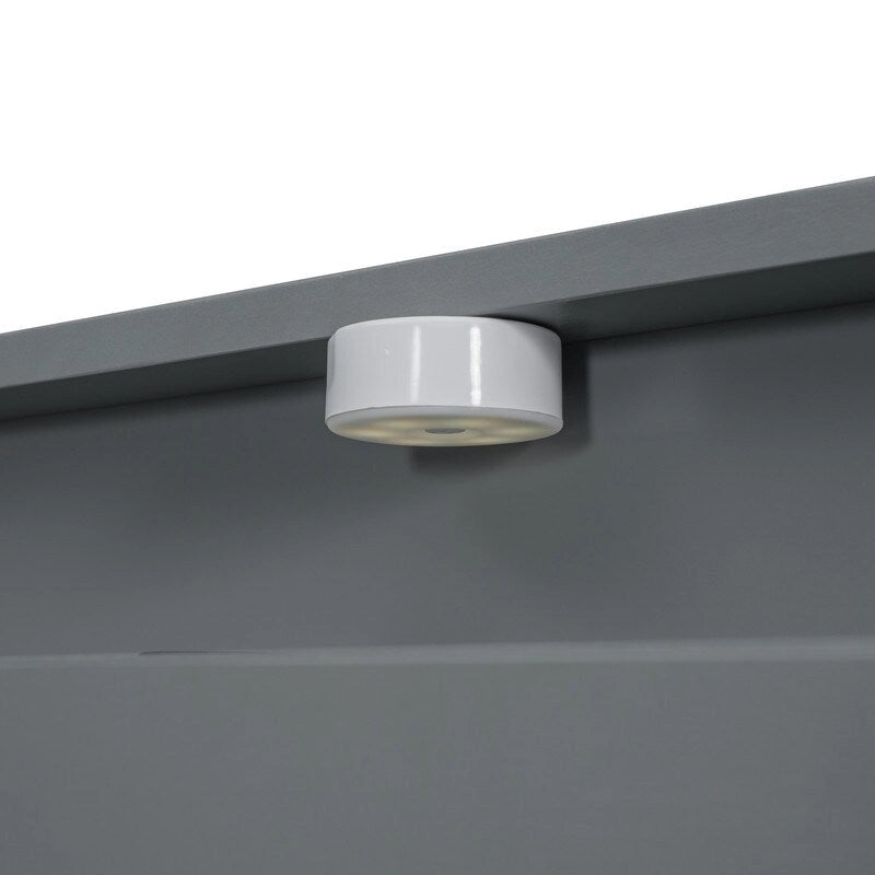 Letto a piattaforma con mensole integrate, luce LED e porte USB, full/twin size