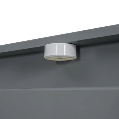 Letto a piattaforma con mensole integrate, luce LED e porte USB, full/twin size