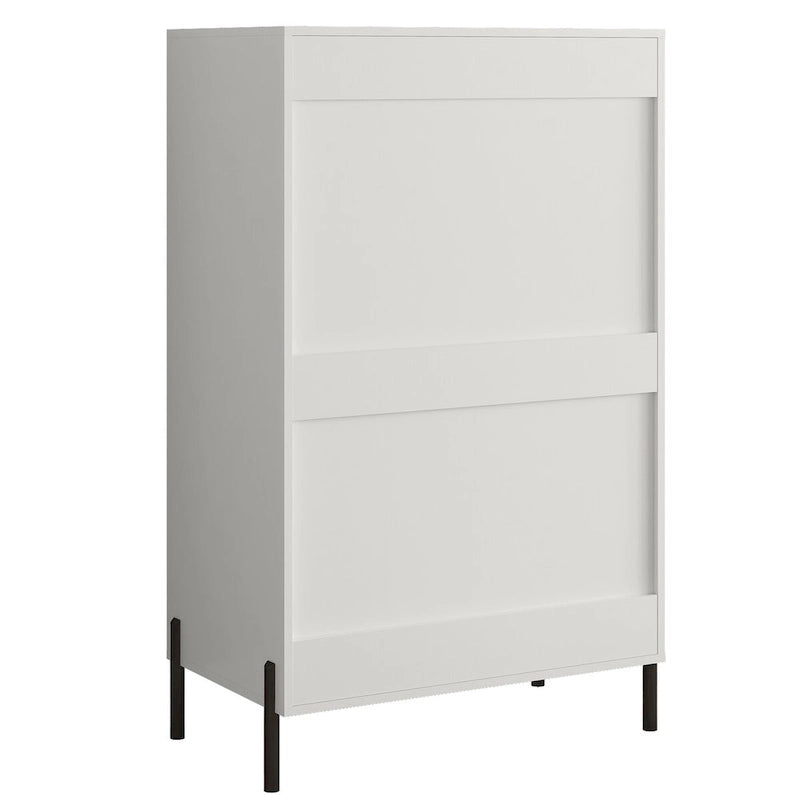 Modern 30  5-Drawer Chest with Metal Handles