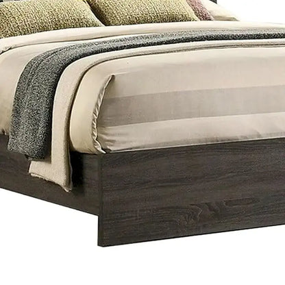 Letto matrimoniale king size in legno con testiera alta imbottita