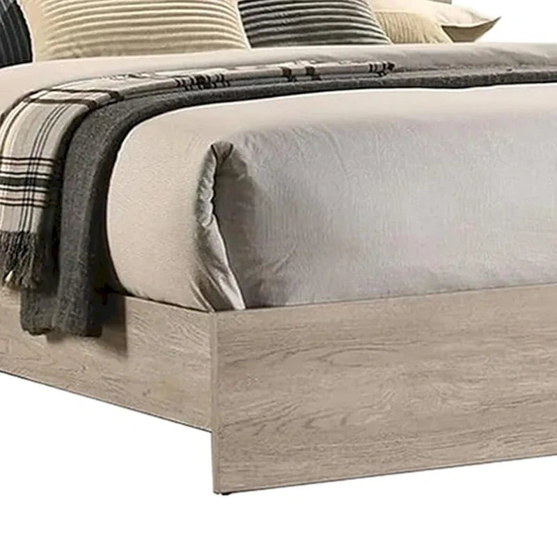 Letto matrimoniale king size in legno con testiera alta imbottita