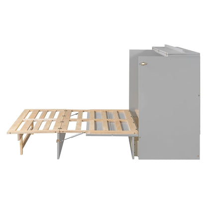 Full Size Murphy Bed with Large Drawers For Bedroom