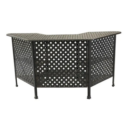 Aged Bronze Aluminum Party Bar Table