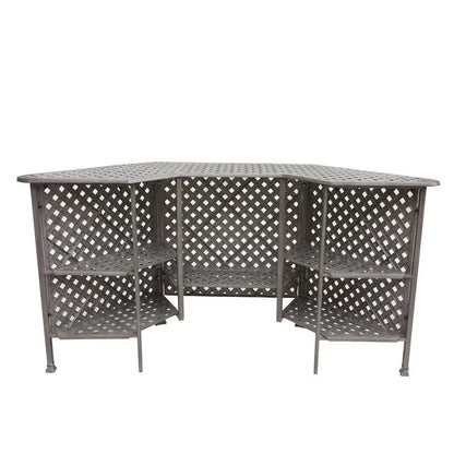 Aged Bronze Aluminum Party Bar Table