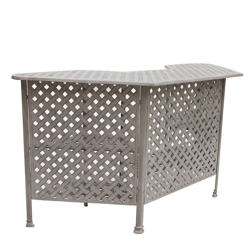 Aged Bronze Aluminum Party Bar Table