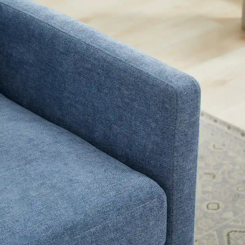 Square Upholstered Swivel Accent Chair