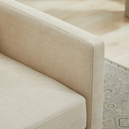 Square Upholstered Swivel Accent Chair