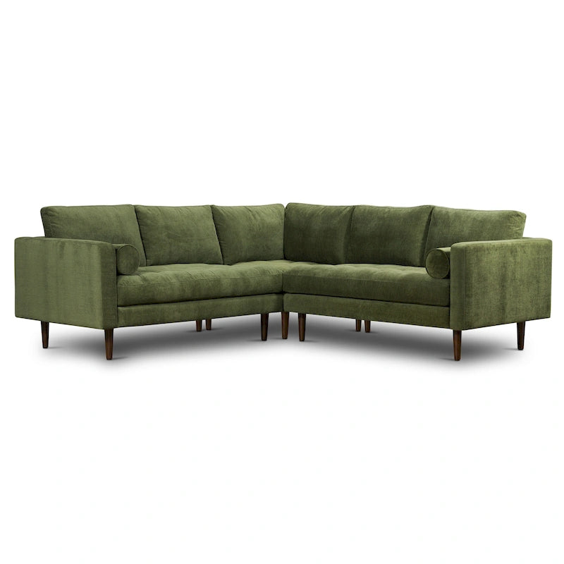 Poly & Bark Napa Fabric 98  Corner Sectional Sofa