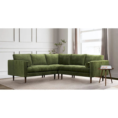 Poly & Bark Napa Fabric 98  Corner Sectional Sofa