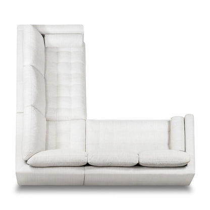 Poly & Bark Napa Fabric 98  Corner Sectional Sofa