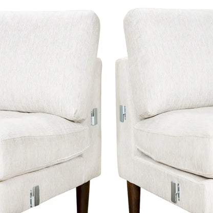 Poly & Bark Napa Fabric 98  Corner Sectional Sofa