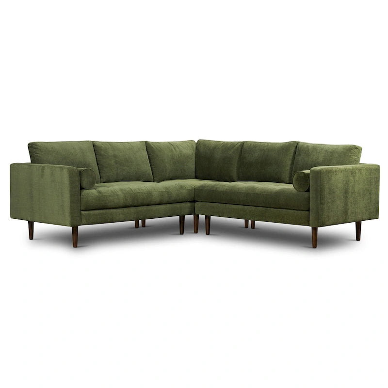 Poly & Bark Napa Fabric 98  Corner Sectional Sofa