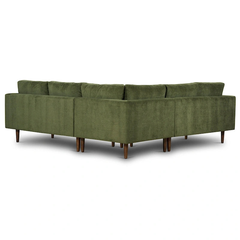 Poly & Bark Napa Fabric 98  Corner Sectional Sofa