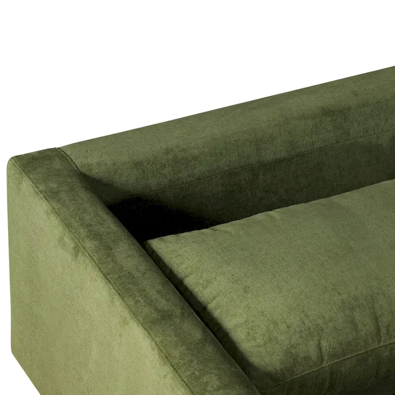 Poly & Bark Napa Fabric 98  Corner Sectional Sofa