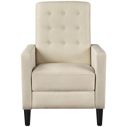 Yaheetech Fabric Recliner Sofa Single Reclining Chair Adjustable Back