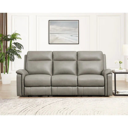 Hydeline Stanfield Zero Gravity Power Recline and Headrest Top Grain Leather Sofa