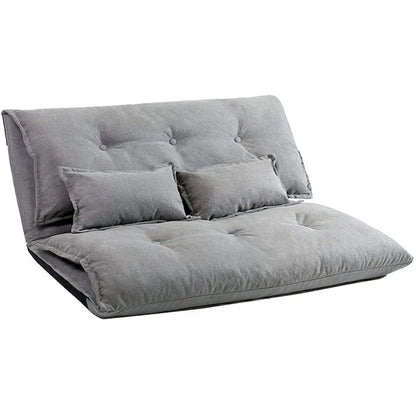 Modern Adjustable Ergonomic Fabric-Covered Sofa Bed Chair with Metal Frame