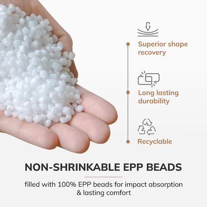 Jani Tofino Red 20-inch Multicolor Square Pouf Ottoman - Handmade Footrest for Living Room, Nursery